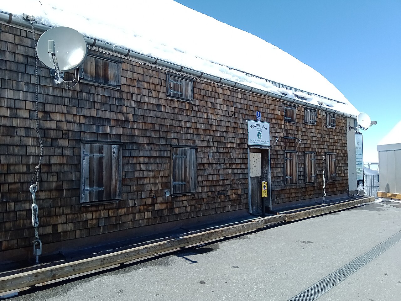 La Münchner Haus à la Zugspitze, Grainau, Bavière, Allemagne