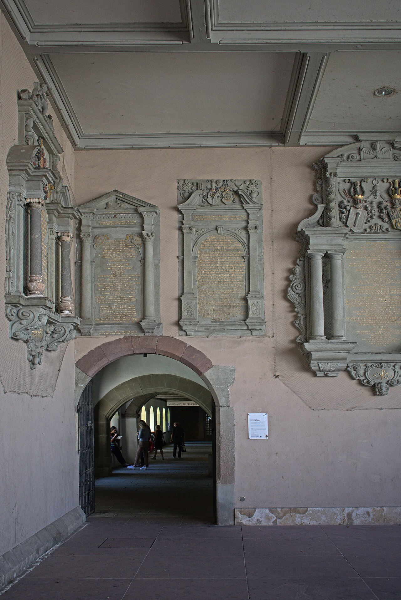 Porch of Münster Schaffhausen, Switzerland