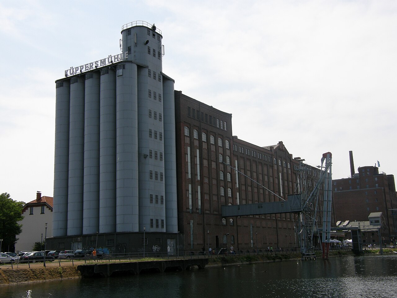 Küppersmühle in the inland port of Duisburg