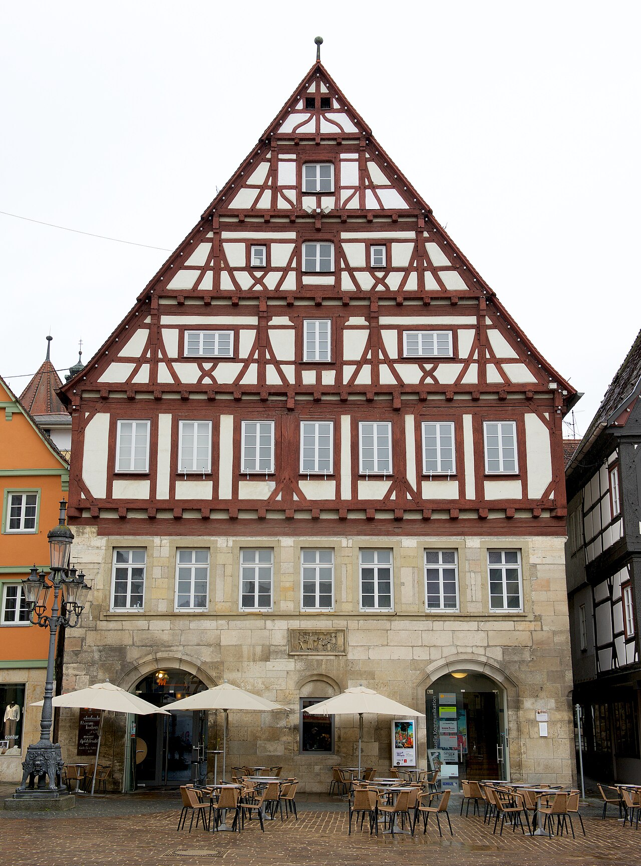 Grät am oberen Marktplatz in Schwäbisch Gmünd