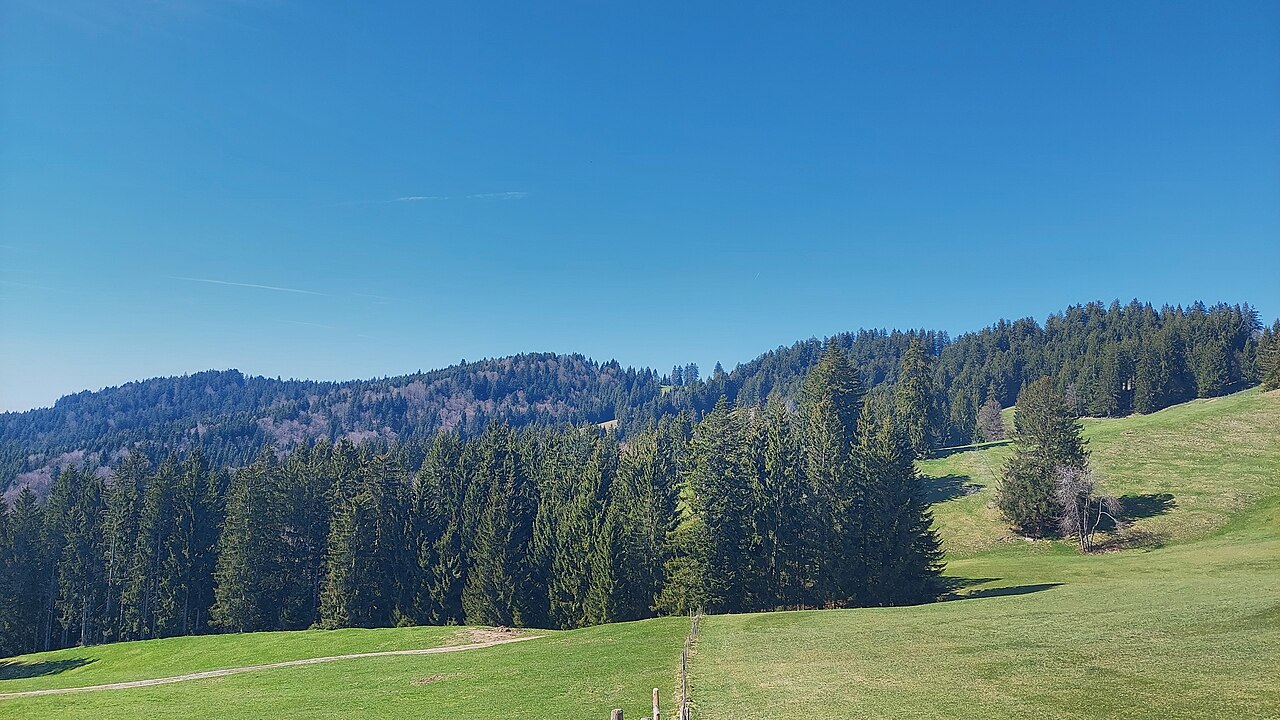 Muttner Höhe and Kalzhofner Höhe, view from southeast