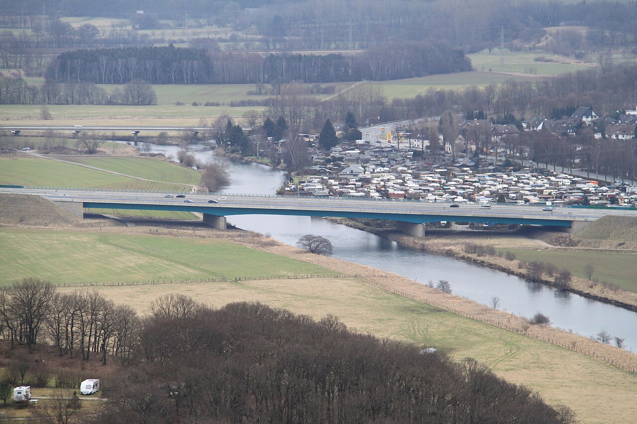 Impressionen Tour Syberg, Autobahnbrücke A1, Campingplatz Hagen-Garenfeld
