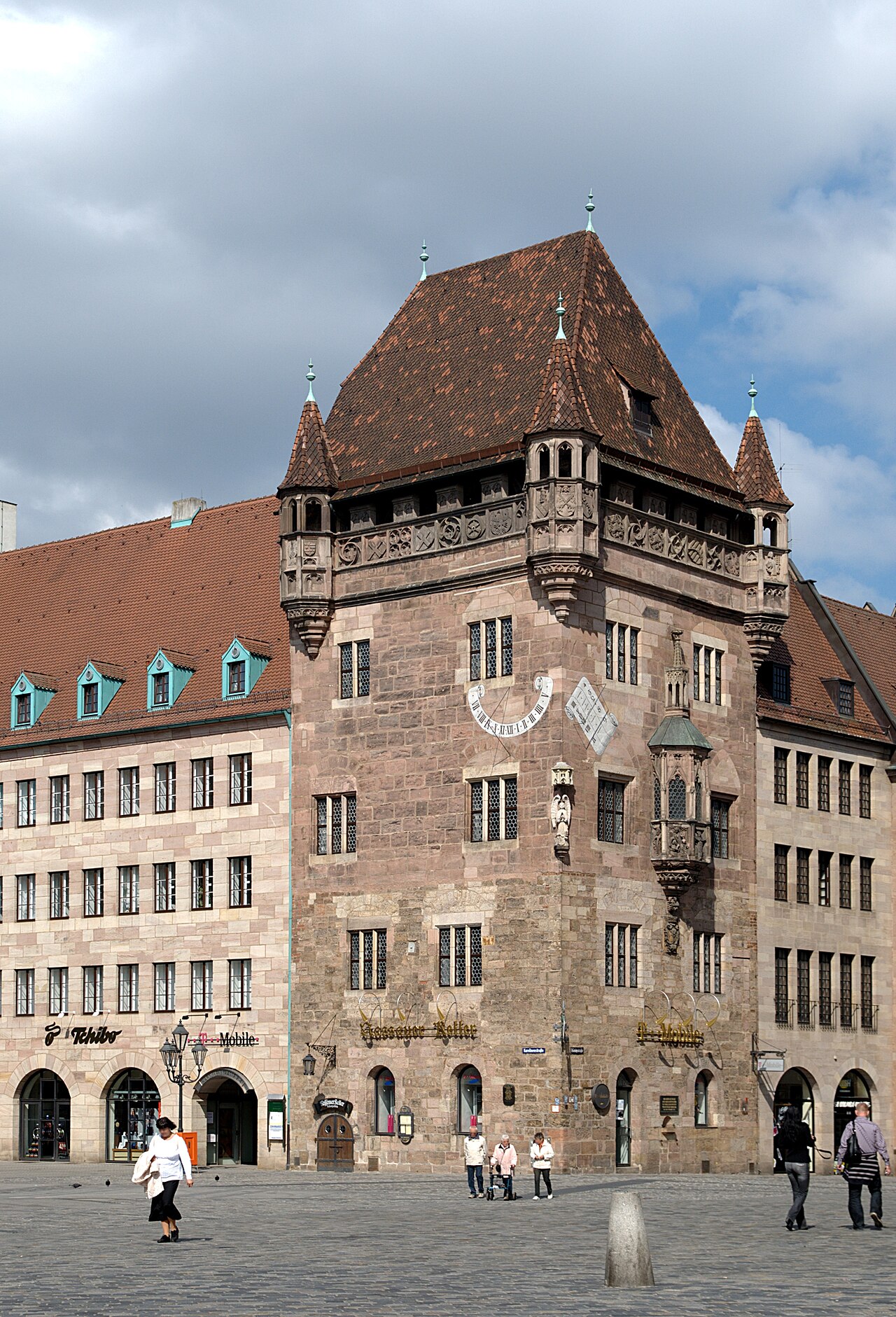The "Nassauer House" in Nuremberg, Germany