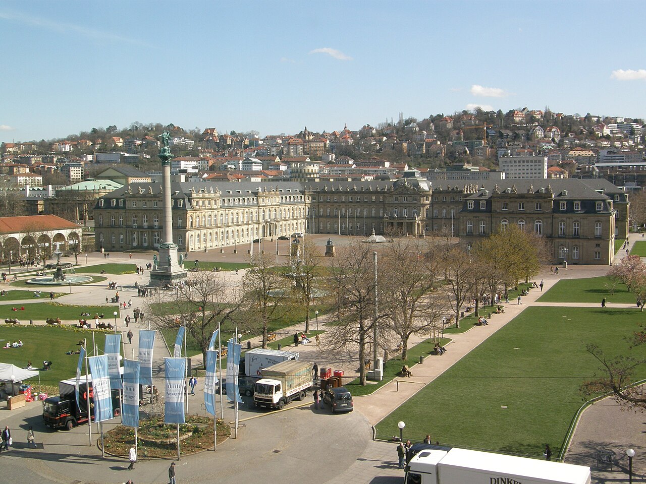 Der Schloßplatz in Stuttgart