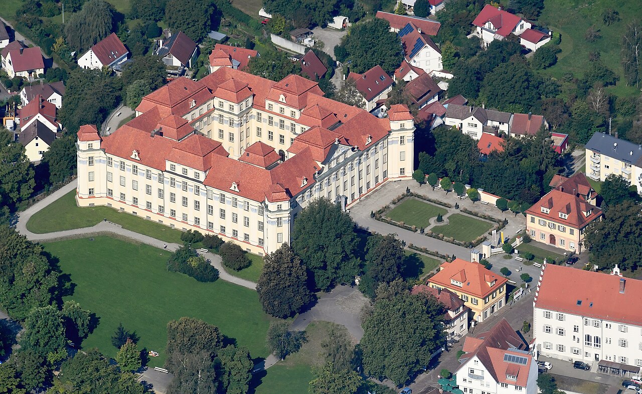 Aerial image of the Tettnang Castle (view from the east)