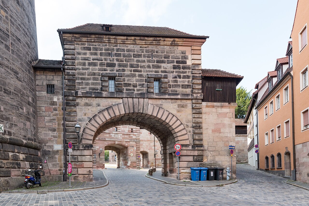 Nürnberg, Stadtbefestigung, Neutor, inneres Tor, Stadtseite