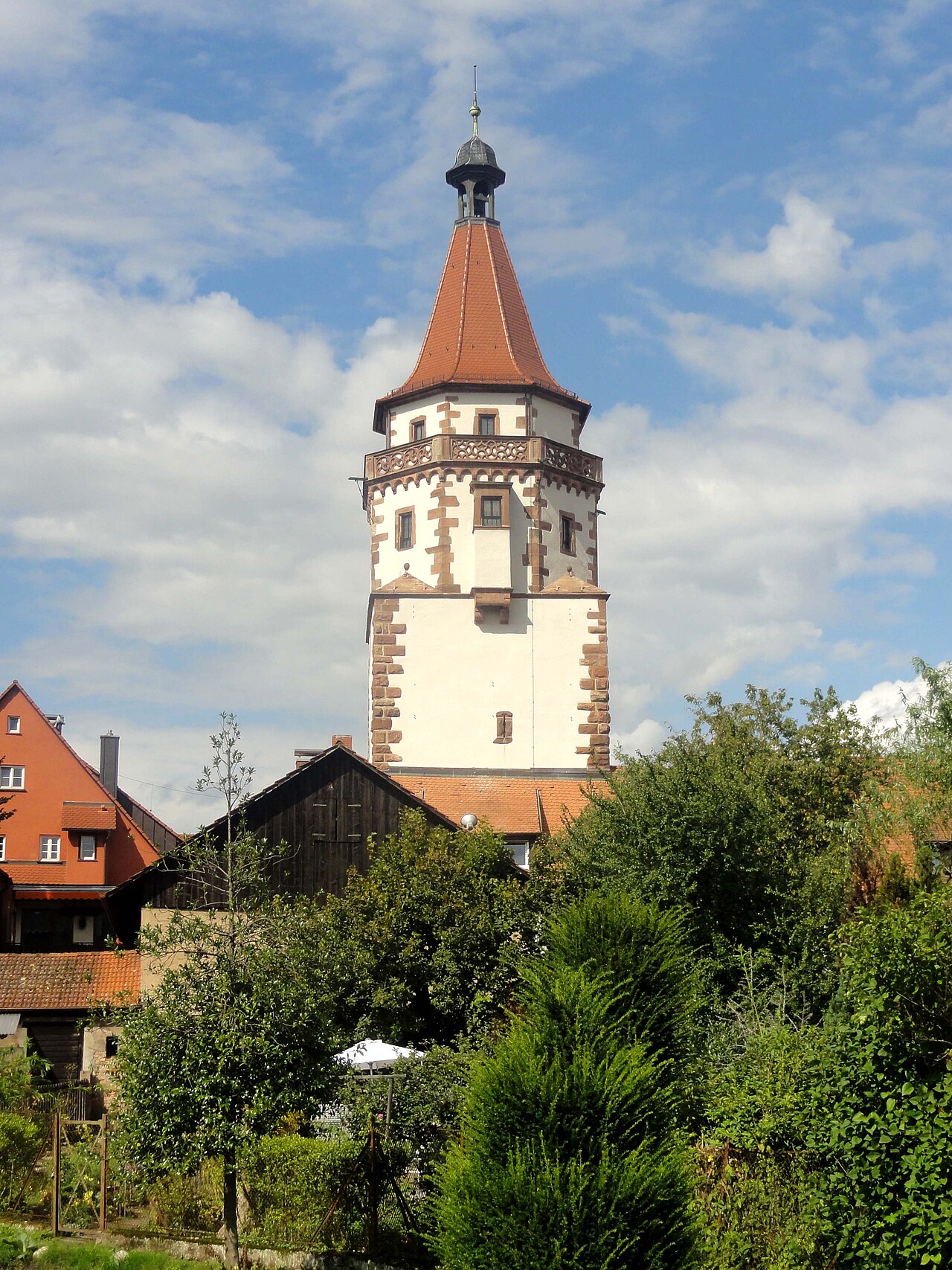 Gengenbach, Niggelturm, Blick von Süden