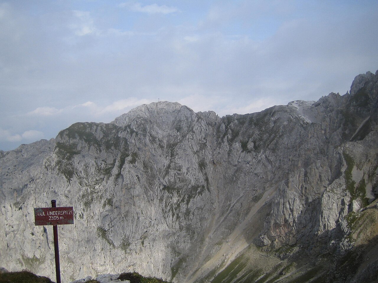 Südliche Linderspitze, auf dem Mittenwalder Höhenweg
