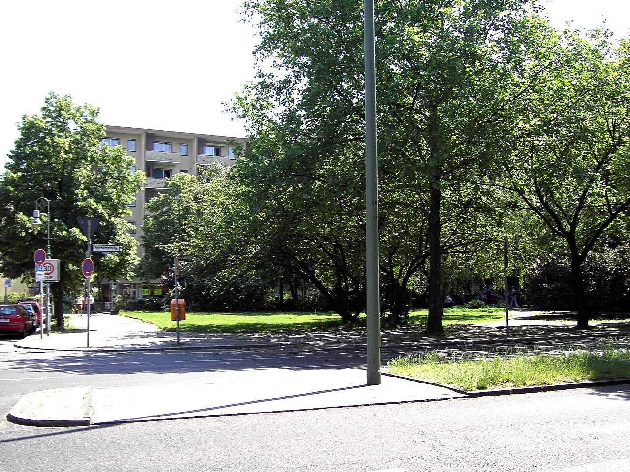 Nürnberger Platz, Blick von der Schaperstraße, Berlin-Wilmersdorf