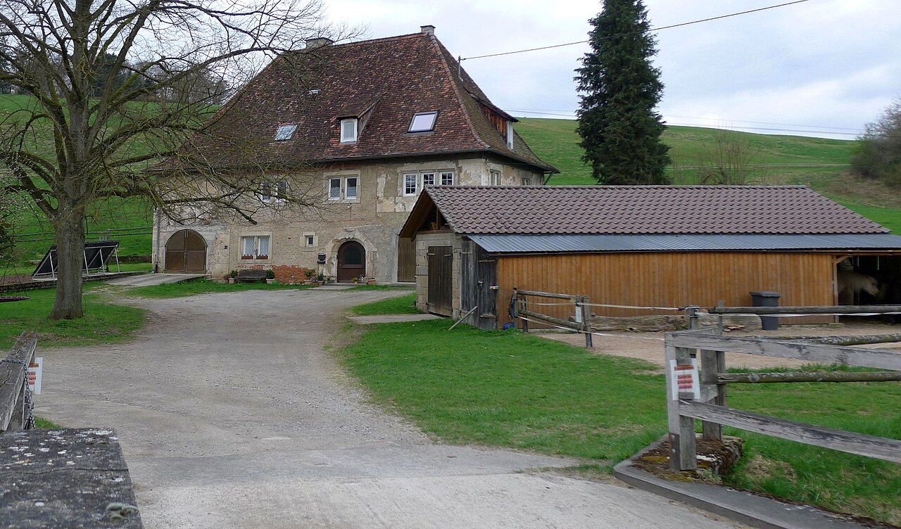 De Obere Mühle in het Siebenmühlental, bij Musberg (Leinfelden-Echterdingen)