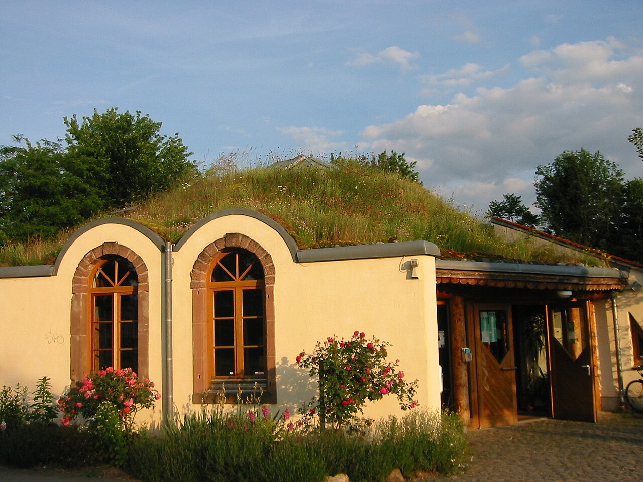 Entry of the "Ökostation" (Ecostation) in Freiburg, Germany