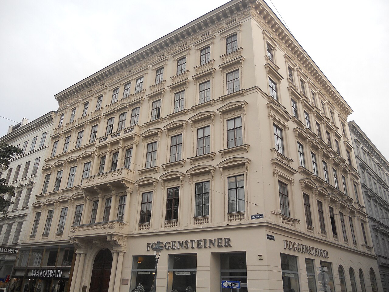 Haus Opernring 23 in Wien, ehemaliges Wohnhaus Franz von Suppés