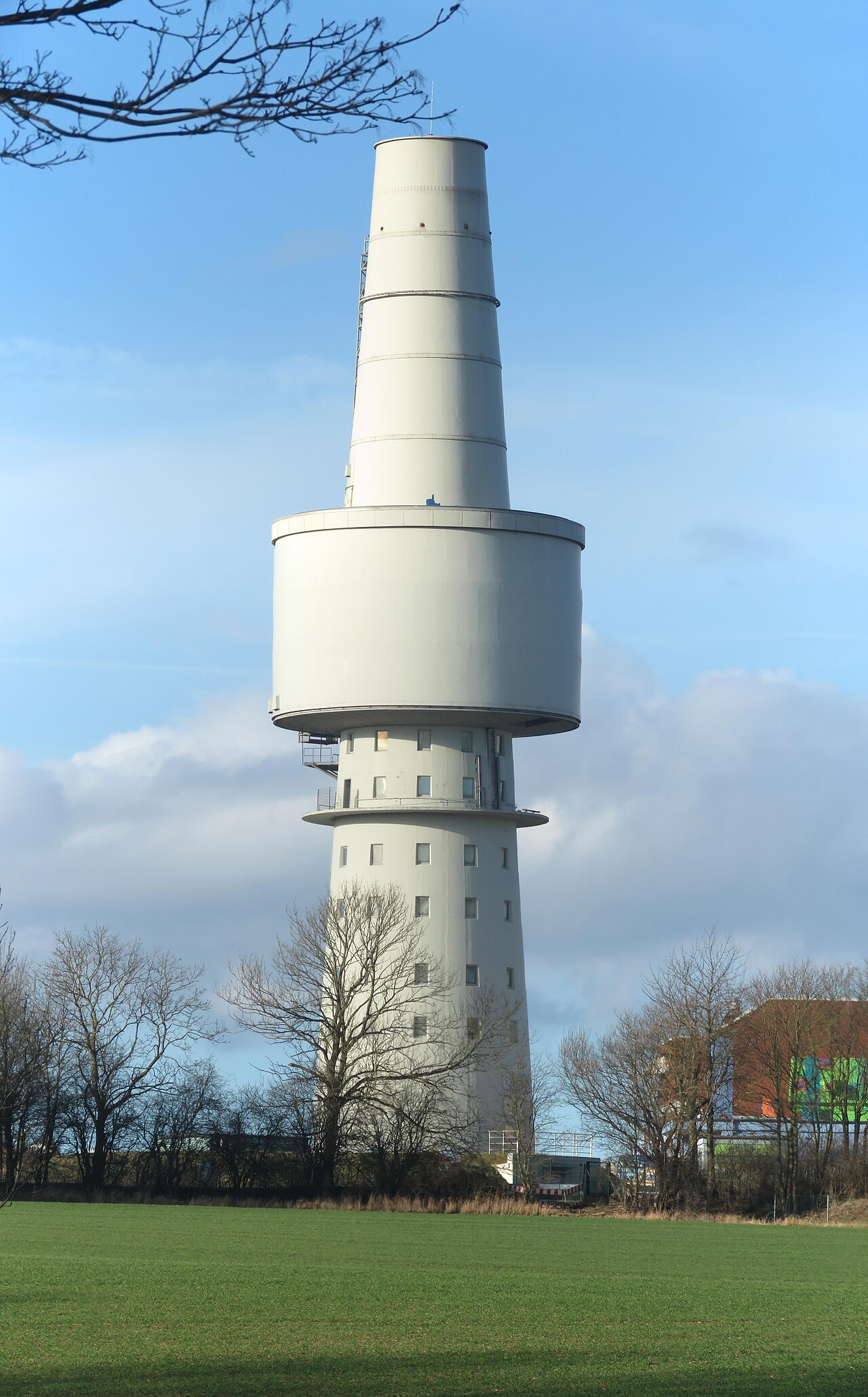 View of the former reconnaissance tower A of the Bundeswehr near Großenbrode