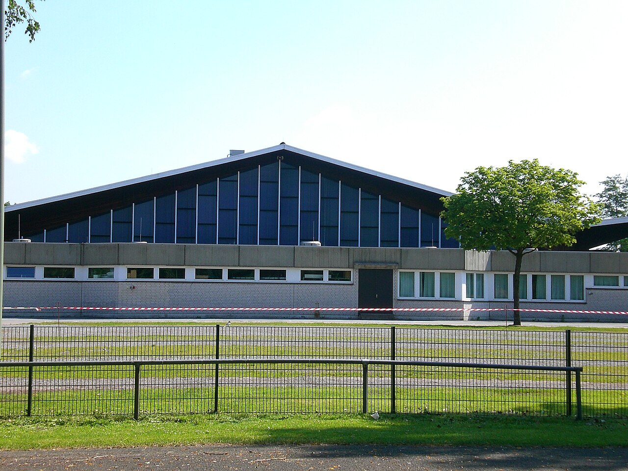 Side view of the Ostwestfalenhalle in Kaunitz a district of Verl