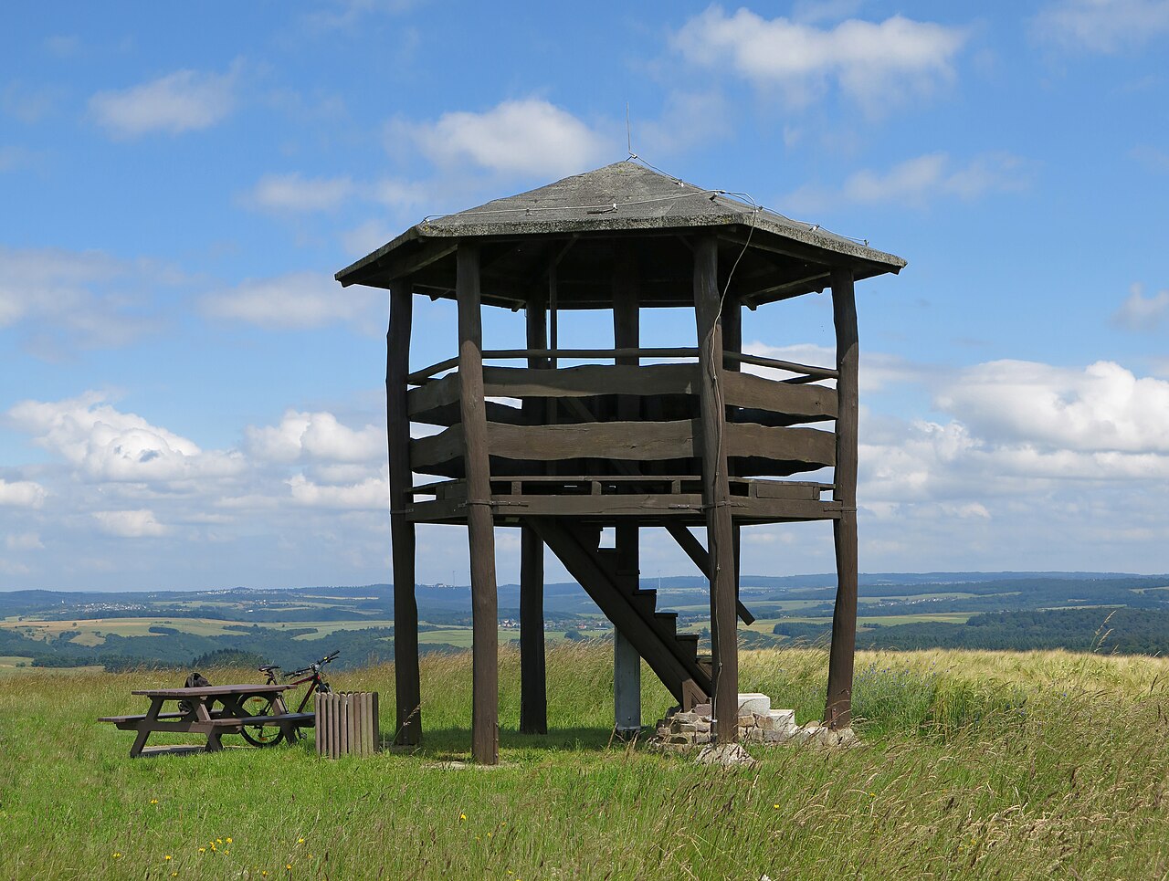 Lookout tower near Macken in Rhineland-Palatinate