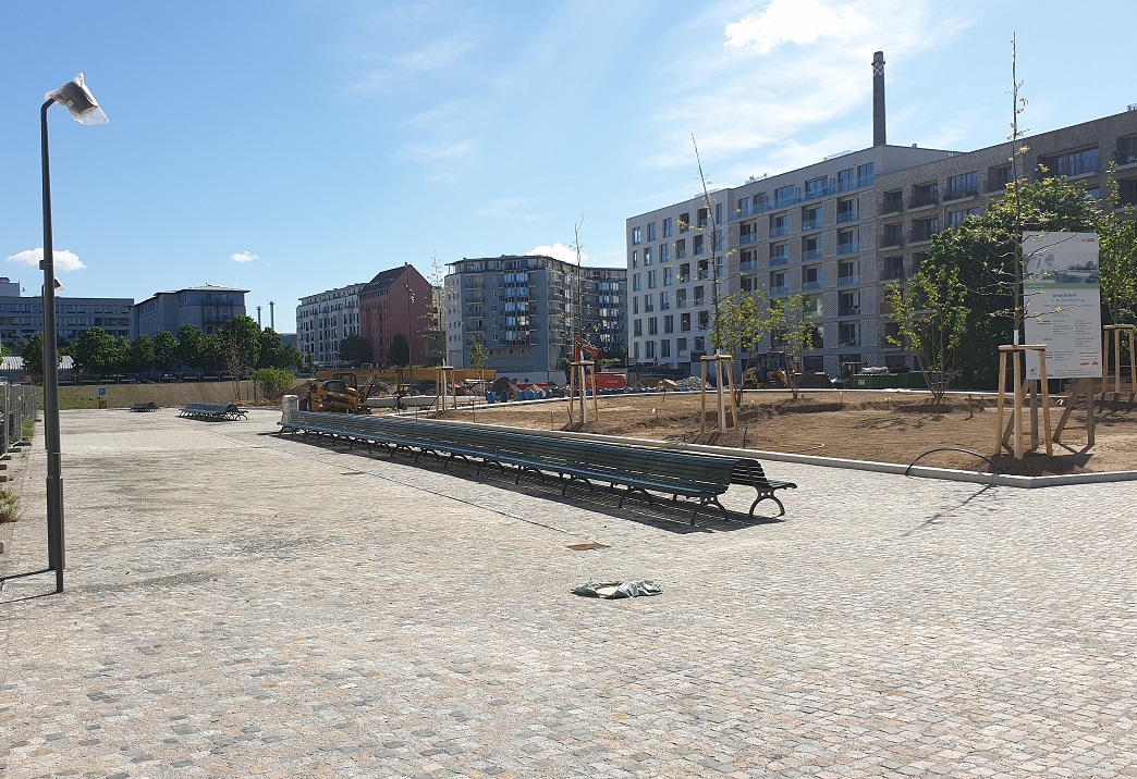 Ansicht des Otto-Weidt-Platzes in Berlin-Moabit