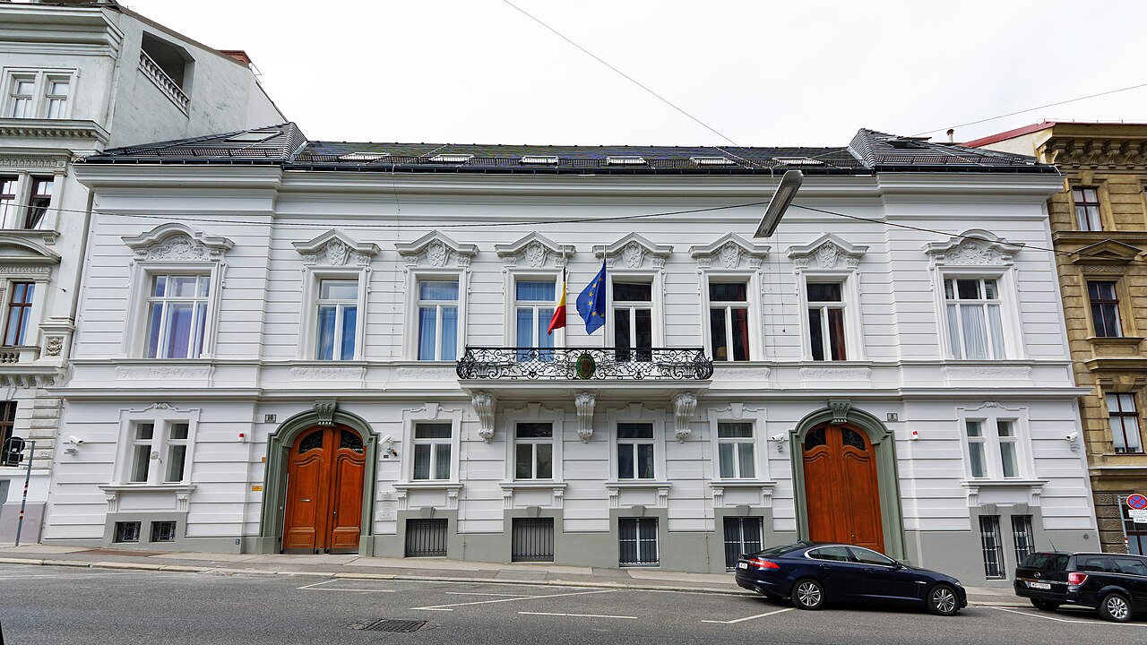 Palace Hohenlohe-Bartenstein - now Embassy of Belgium - at Wieden, Vienna, Austria