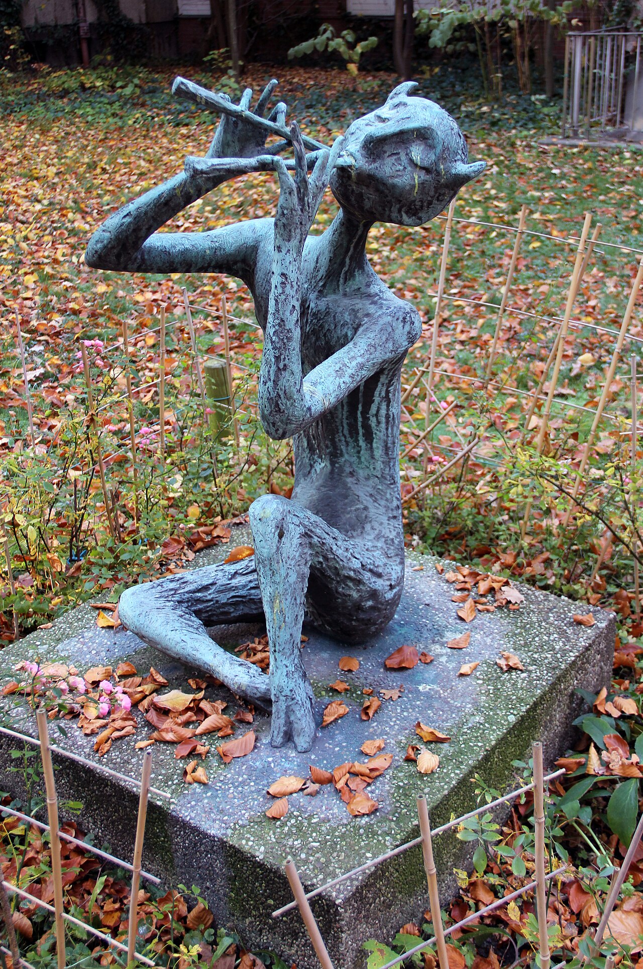 Foto von Pan mit Doppelflöte
