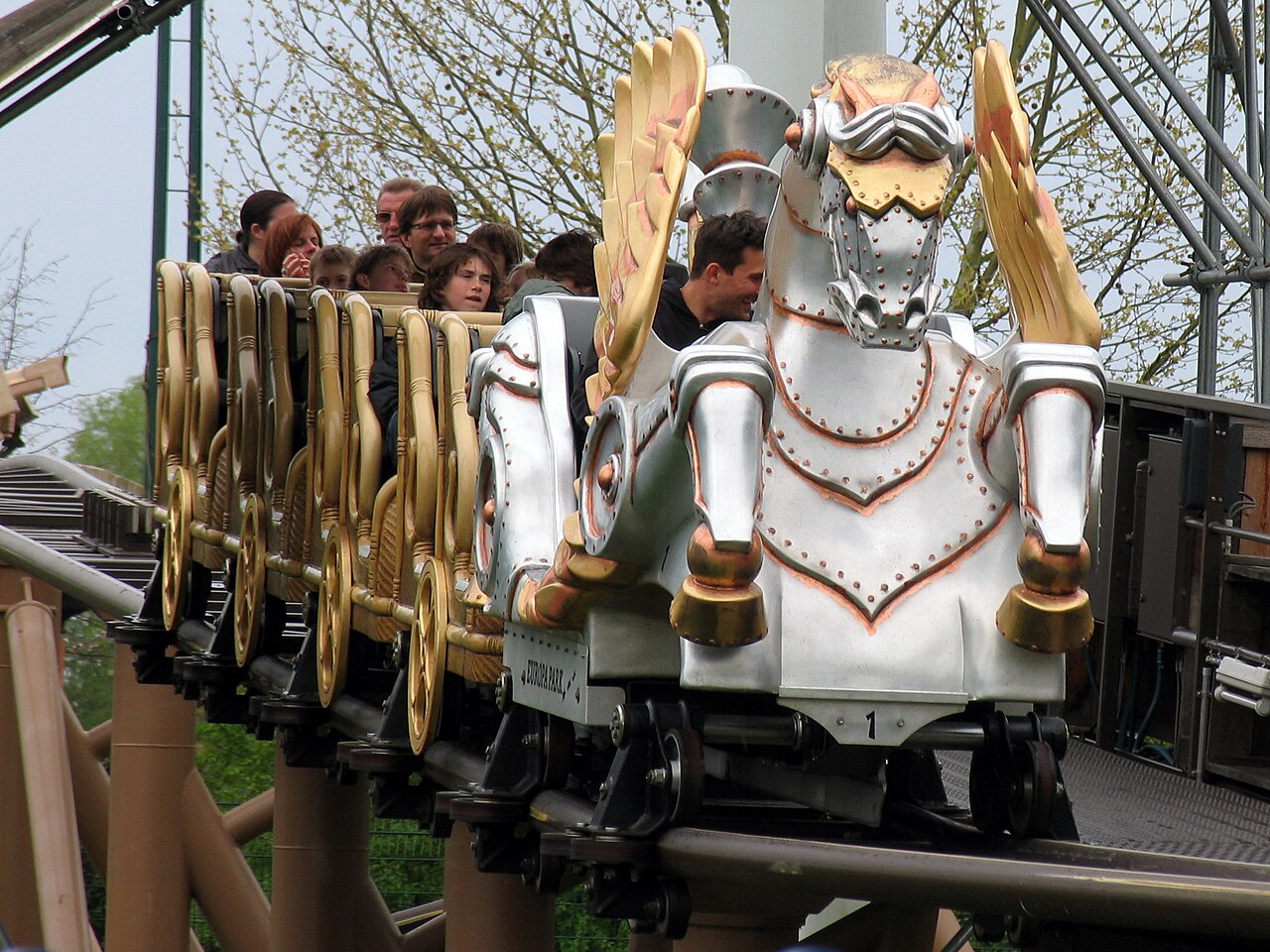 Roller coaster Pegasus at Europa-Park, Rust, Germany