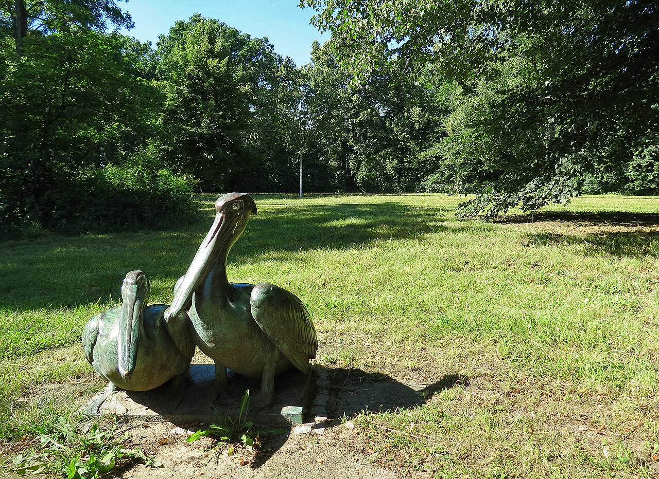 Ruhwaldpark - Pelikanpaar von Edmund Otto-Eichwald