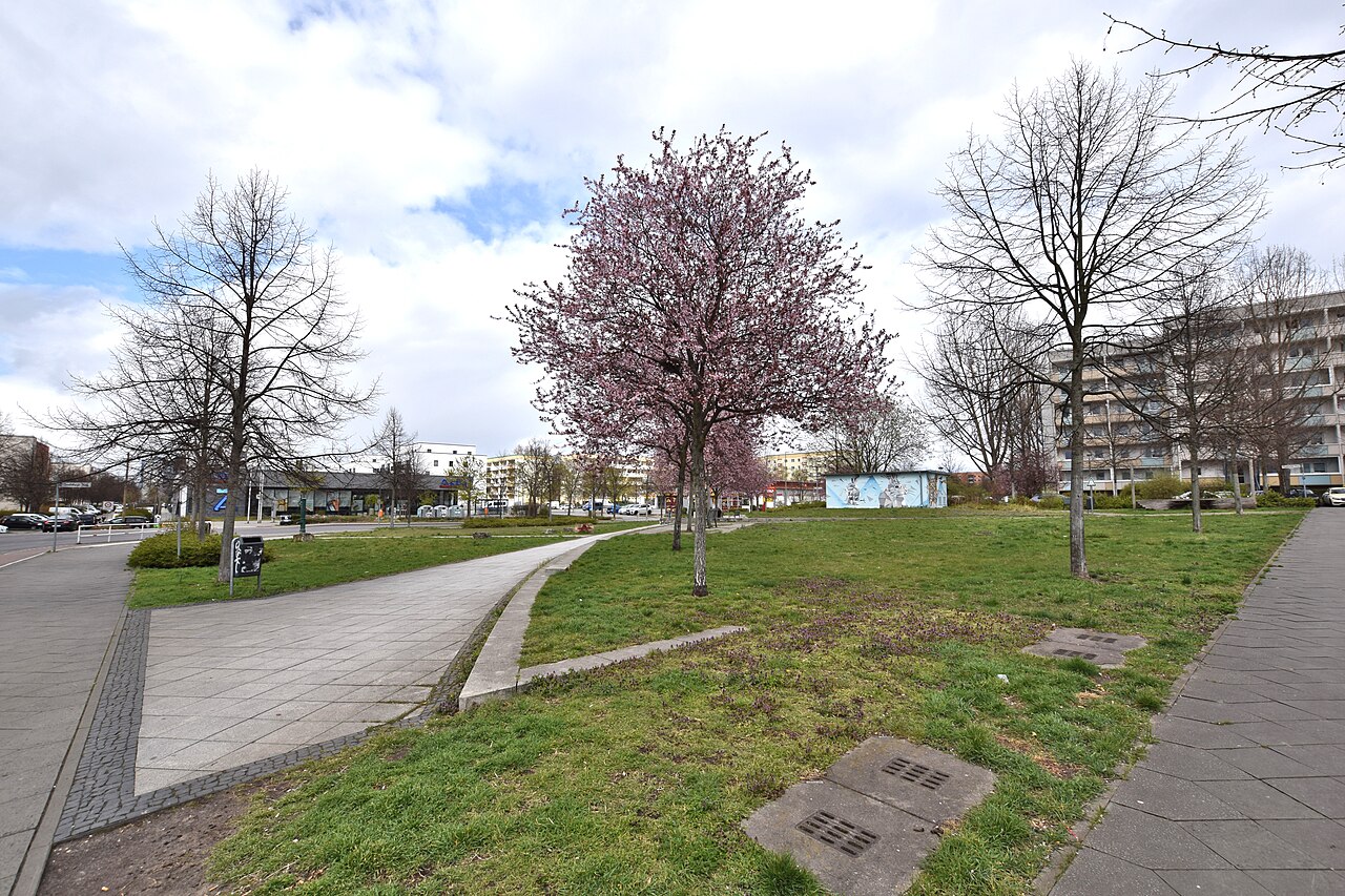 Peter-Weiss-Platz in Berlin-Hellersdorf, Germany