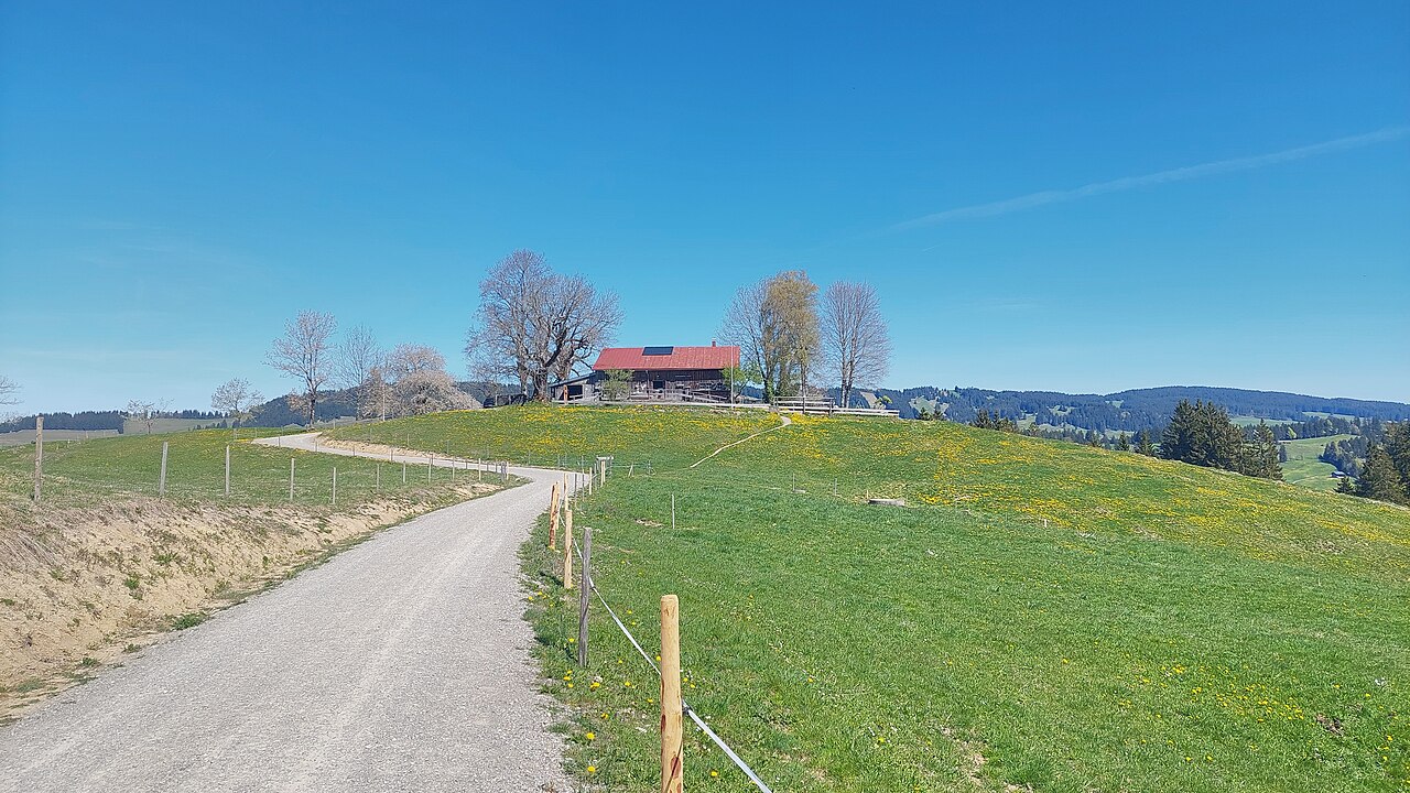 alpine cabin Pfarralpe in the municipality of Missen-Wilhams, view from south