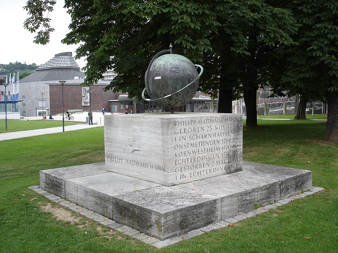 Peter Otto Heim: Denkmal für Philipp Matthäus Hahn in Stuttgart