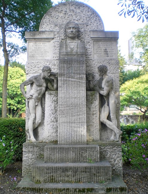 memorial for Philipp Reis (1834–1874) in Frankfurt am Main, Germany