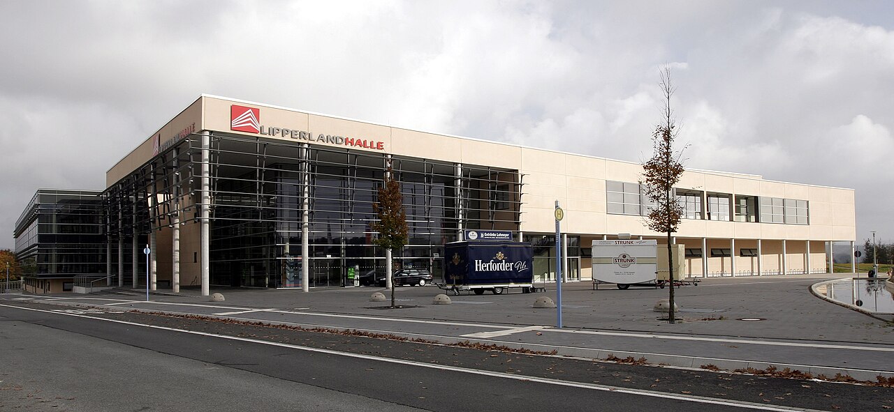 The Lipperlandhalle (sports arena) in Lemgo (Germany)