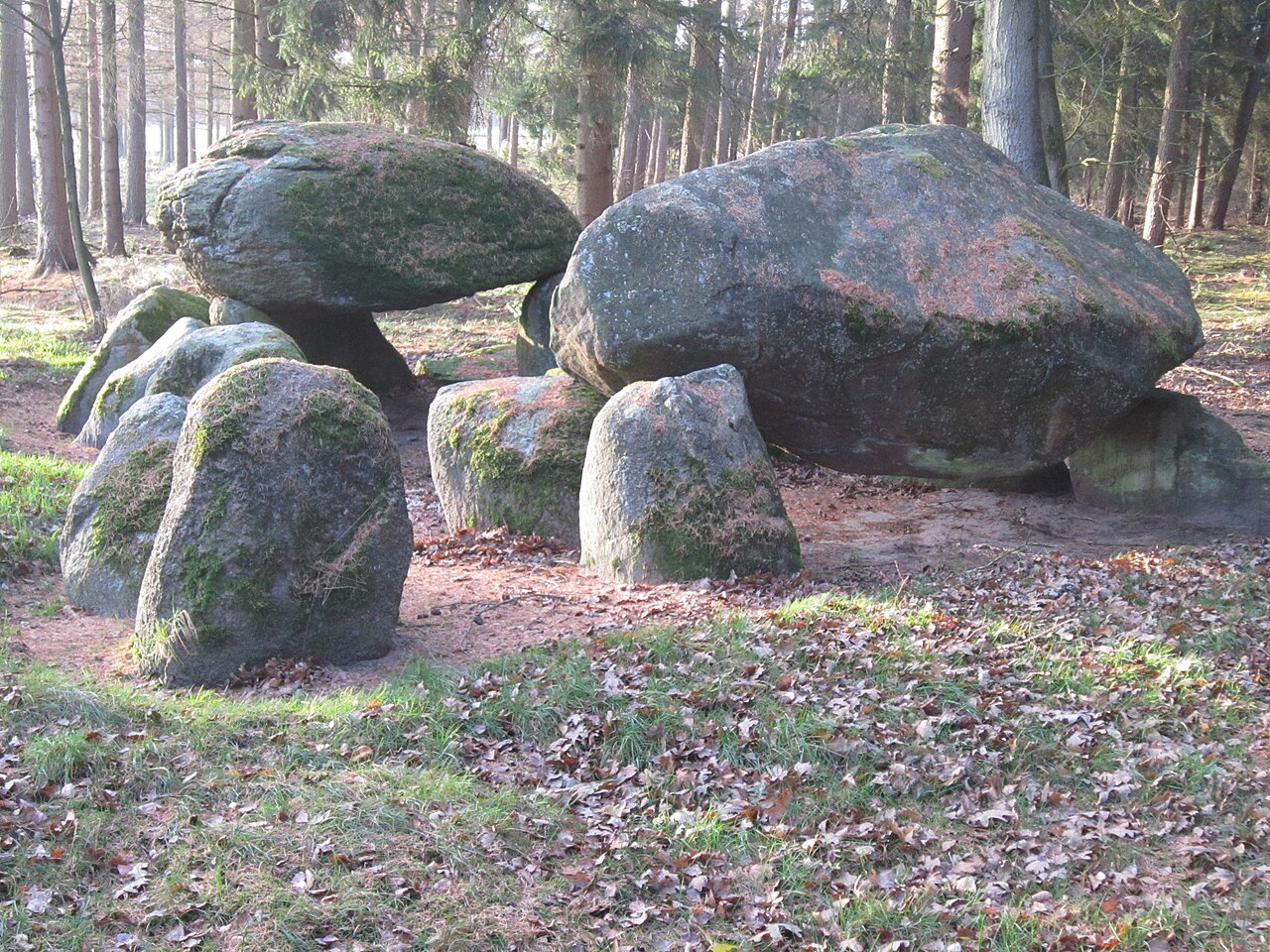 Dolmen "Poldenhünensteine" in Harrenstätte (Landkreis Emsland, Lower Saxony)
