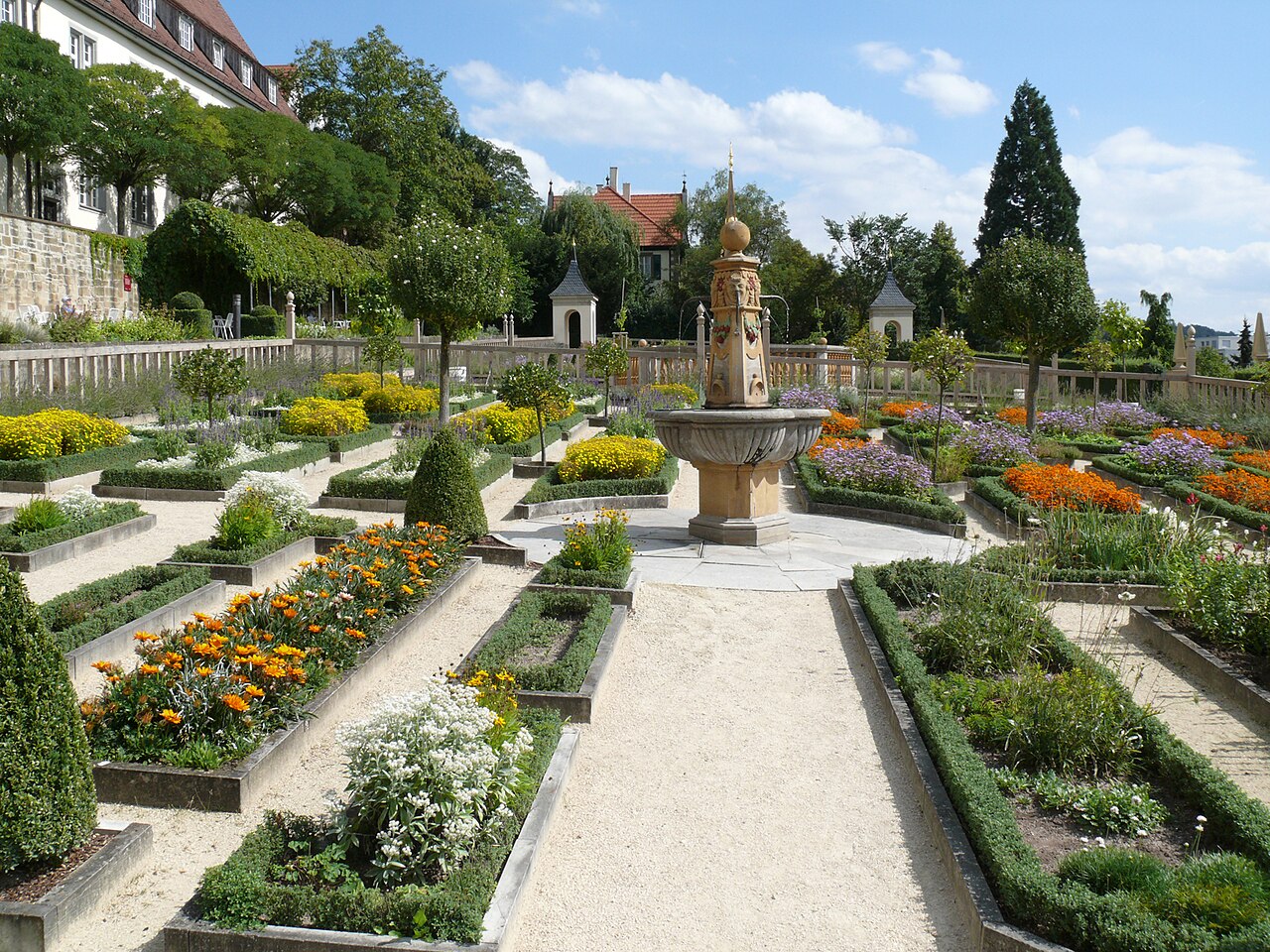 The Pomeranzengarten (“Orange Garden”) in front of Schloss Leonberg , Baden-Württemberg, Germany