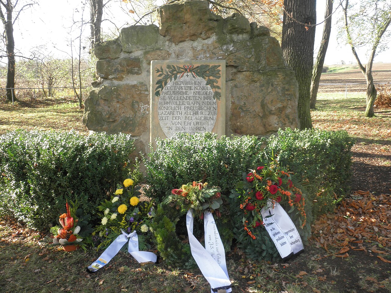 Prussian Grave in Ichtershausen in Thuringia