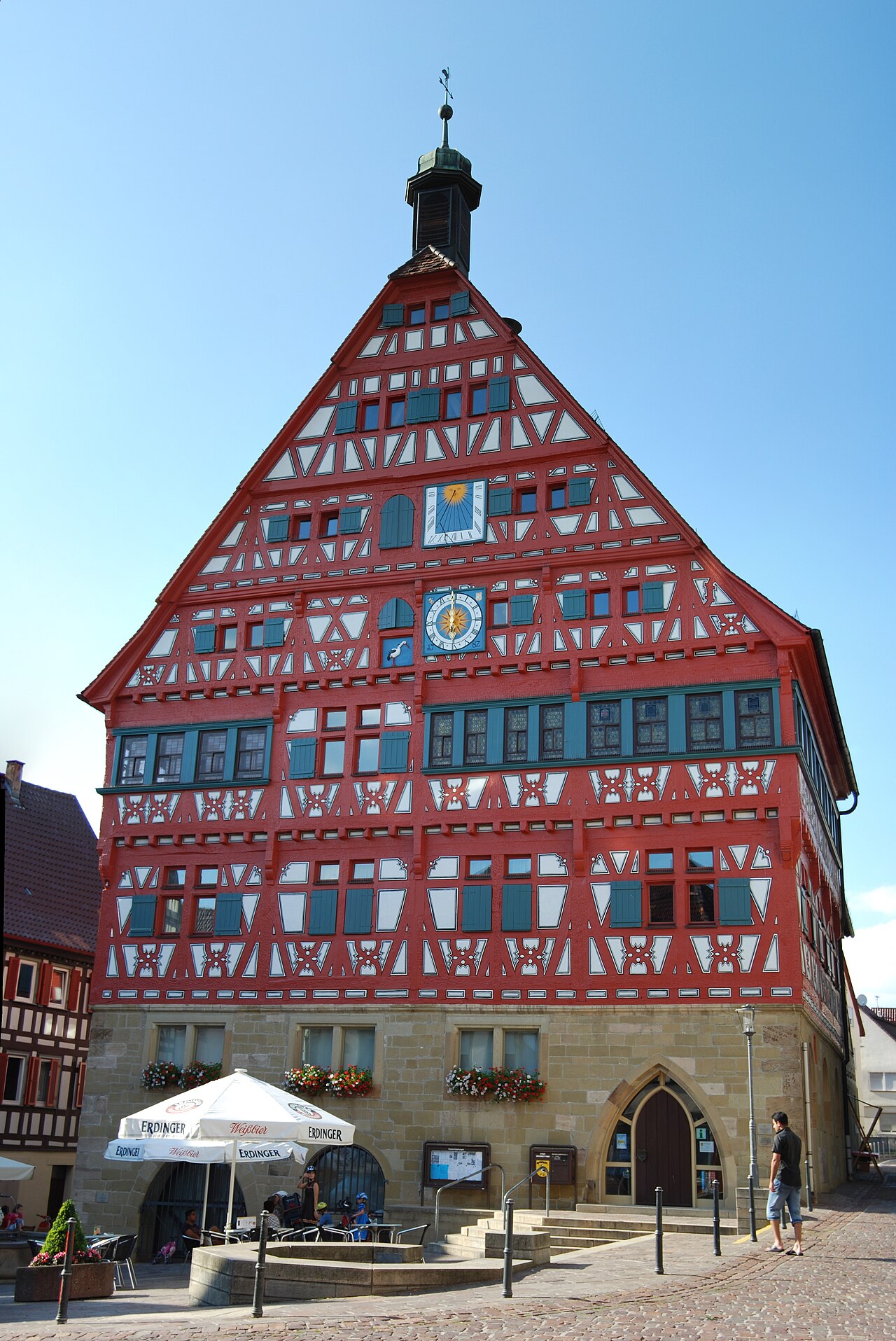 Rathaus Großbottwar , vier Teile