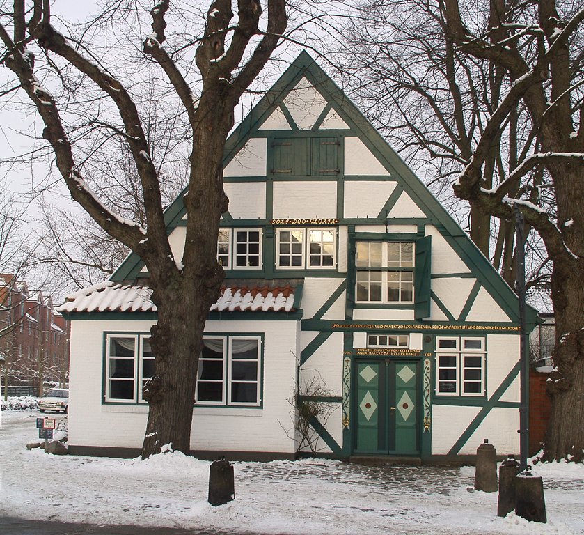 Wedel, (Slesvic-Holstein, Germany): Reepschlägerhaus (1758), photo 2003