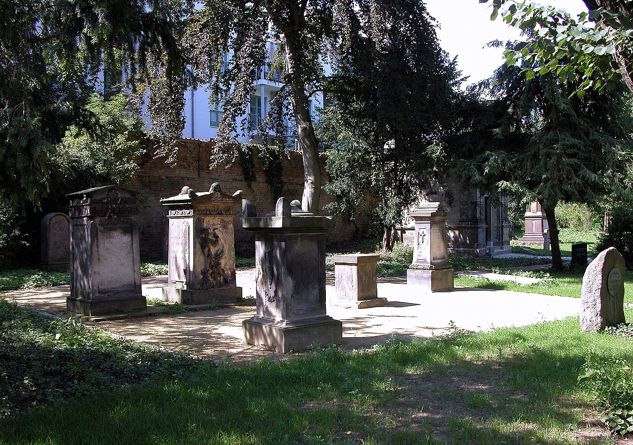 Braunschweig , Germany : Miscellaneous tombstones on the cemetery of the Reformed Church community