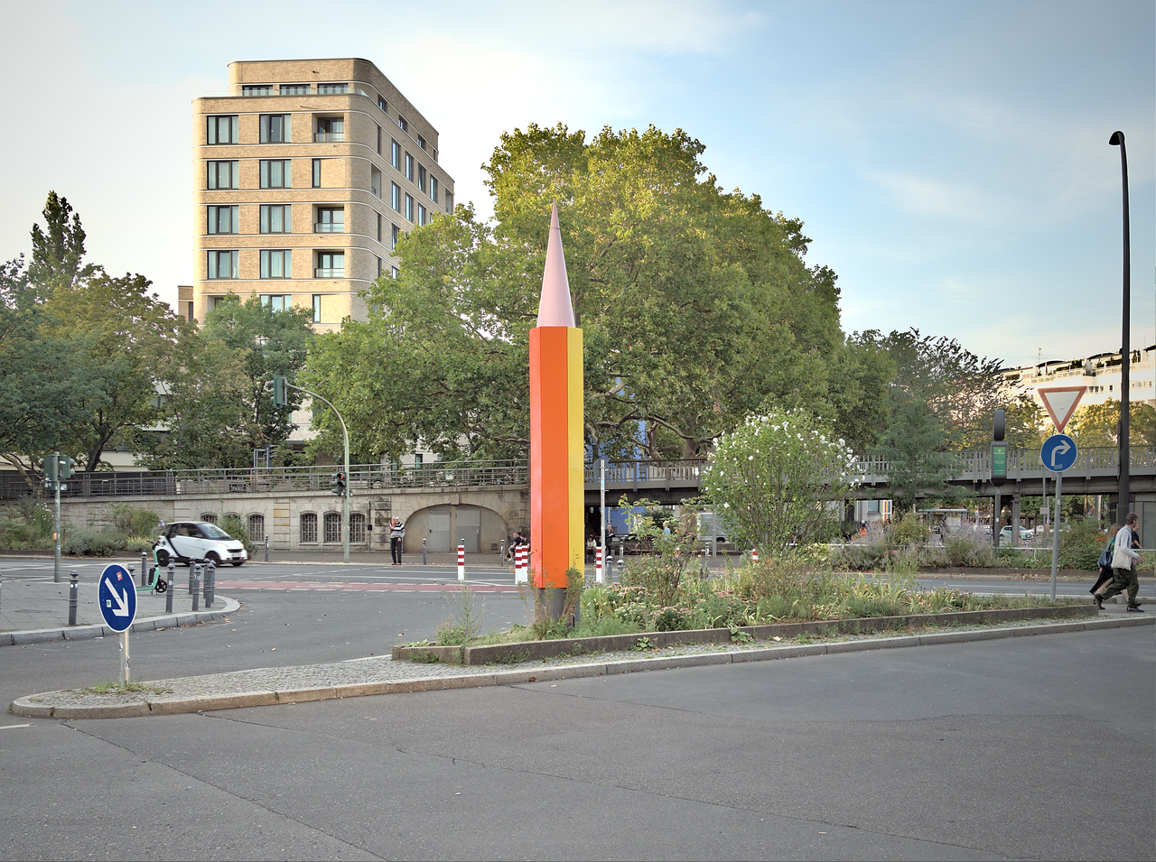 The Rainbow Column (erected 2000 / relocated 2007) by the artist Salomé , executed by the architect Wolfgang Rautenbach