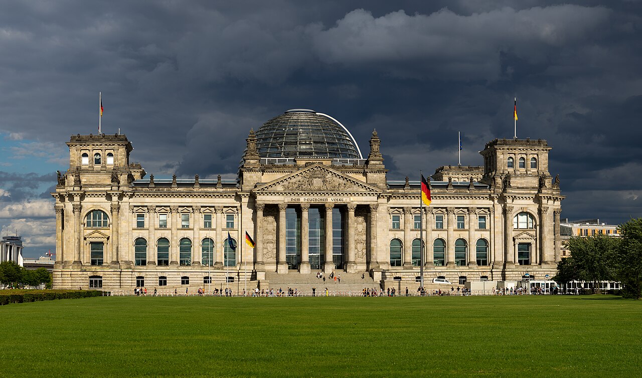 Reichstag building, seen from west