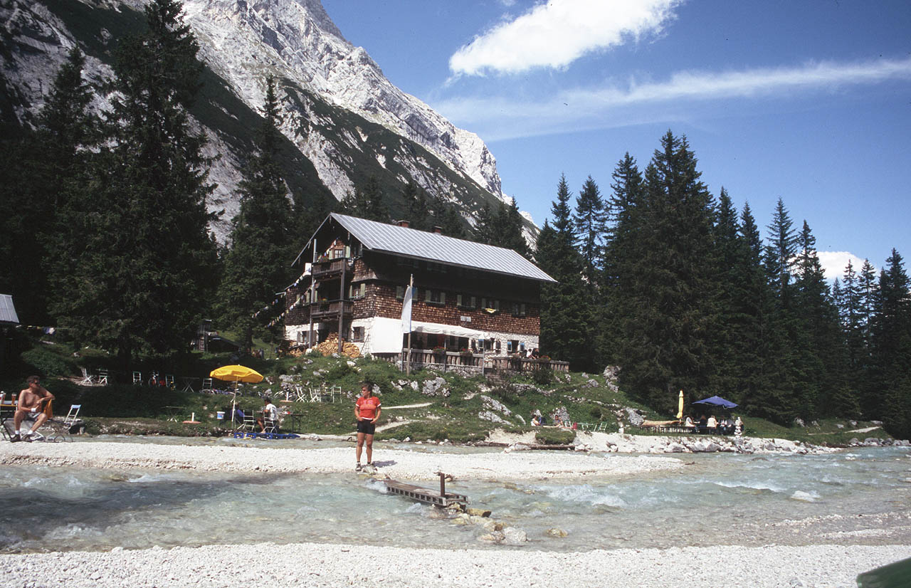 Reintalangerhütte (1367 m), Wettersteingebirge , Bayern , Deutschland
