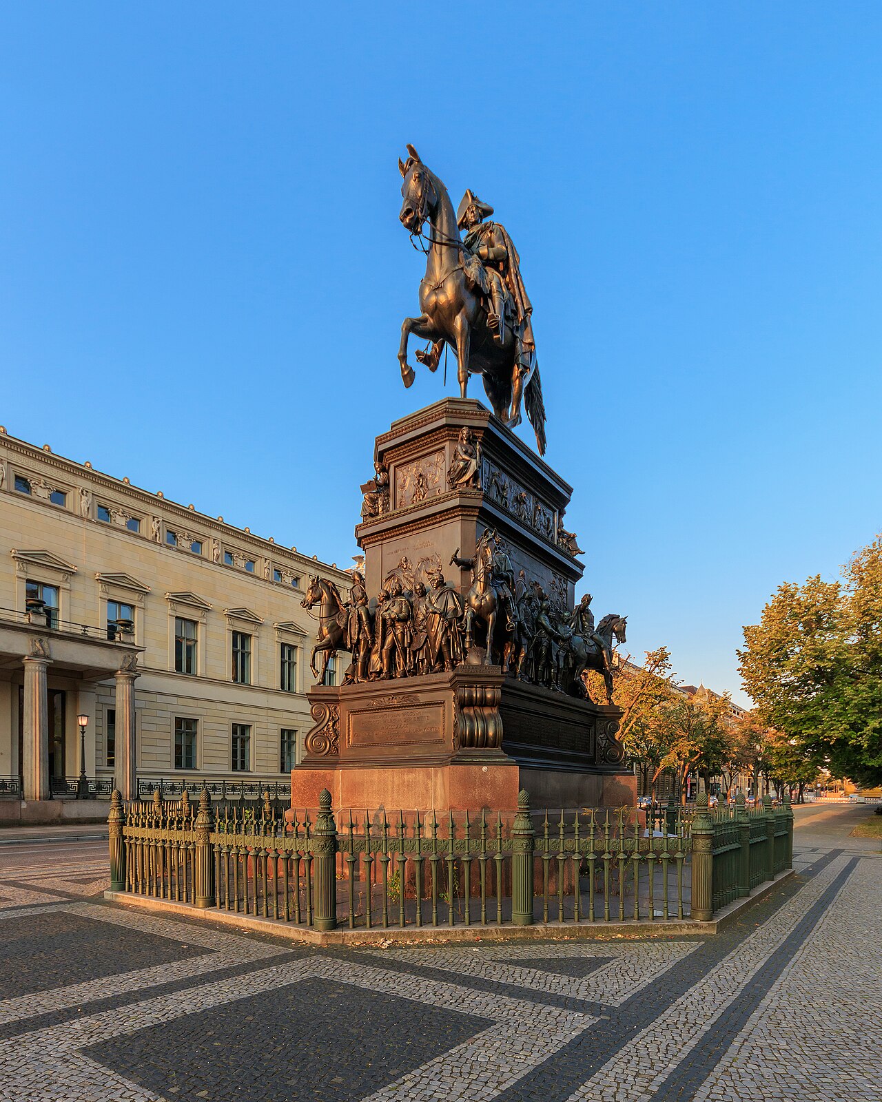 Equestrian statue of Frederick II in Berlin (Germany)