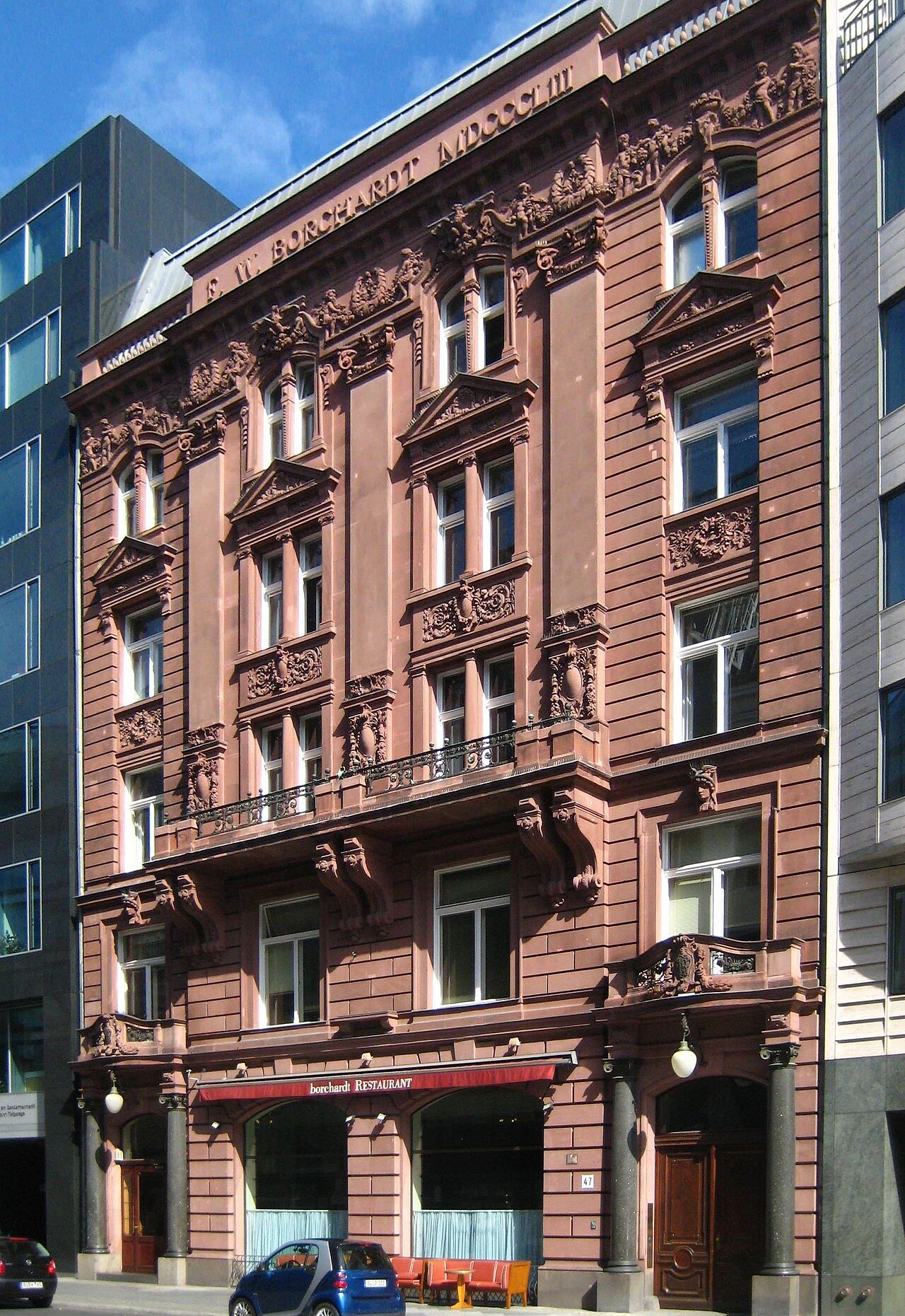 Building of the former "Wine Store Borchardt" at Französische Straße No