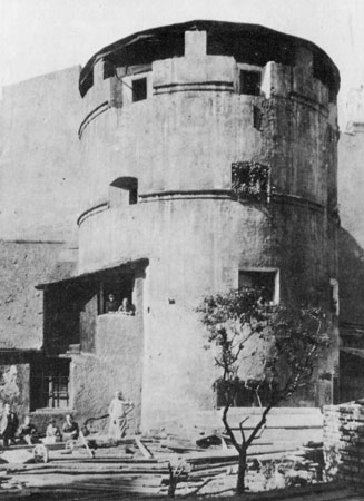 The round tower in the Herrenstraße in Munich, called princess tower