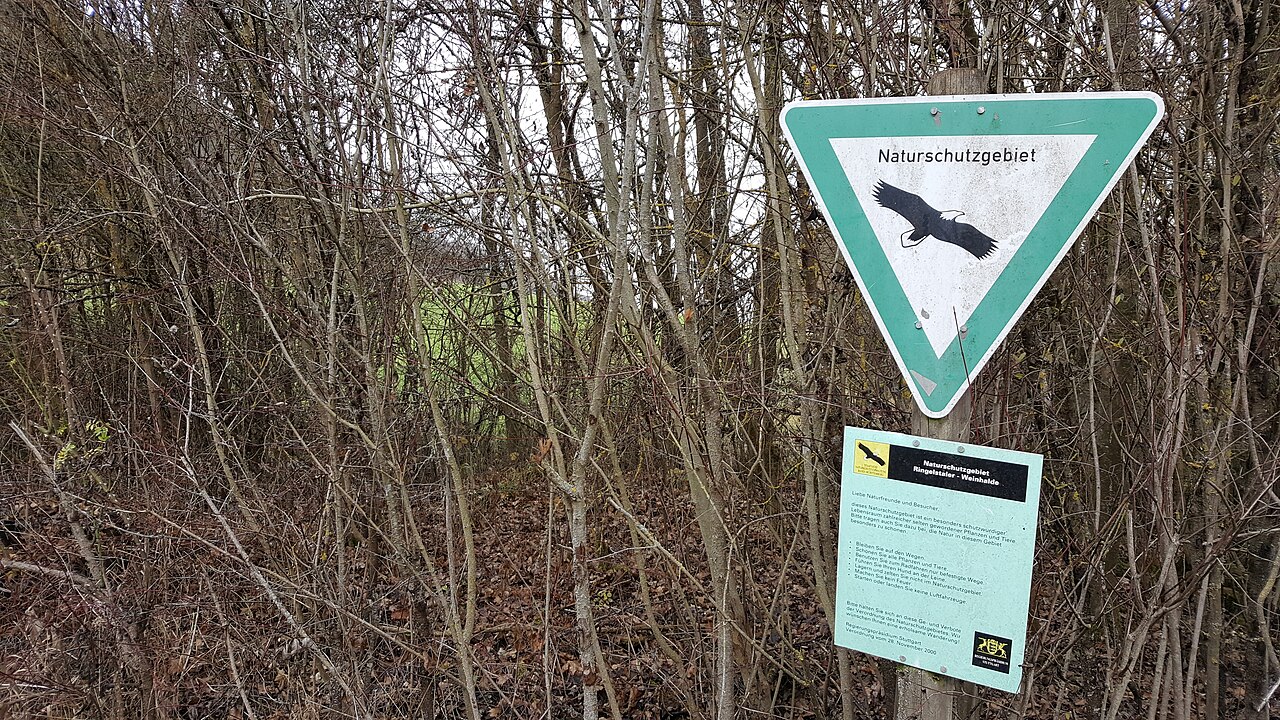NSG-Schild, Naturschutzgebiet Ringelstaler-Weinhalde