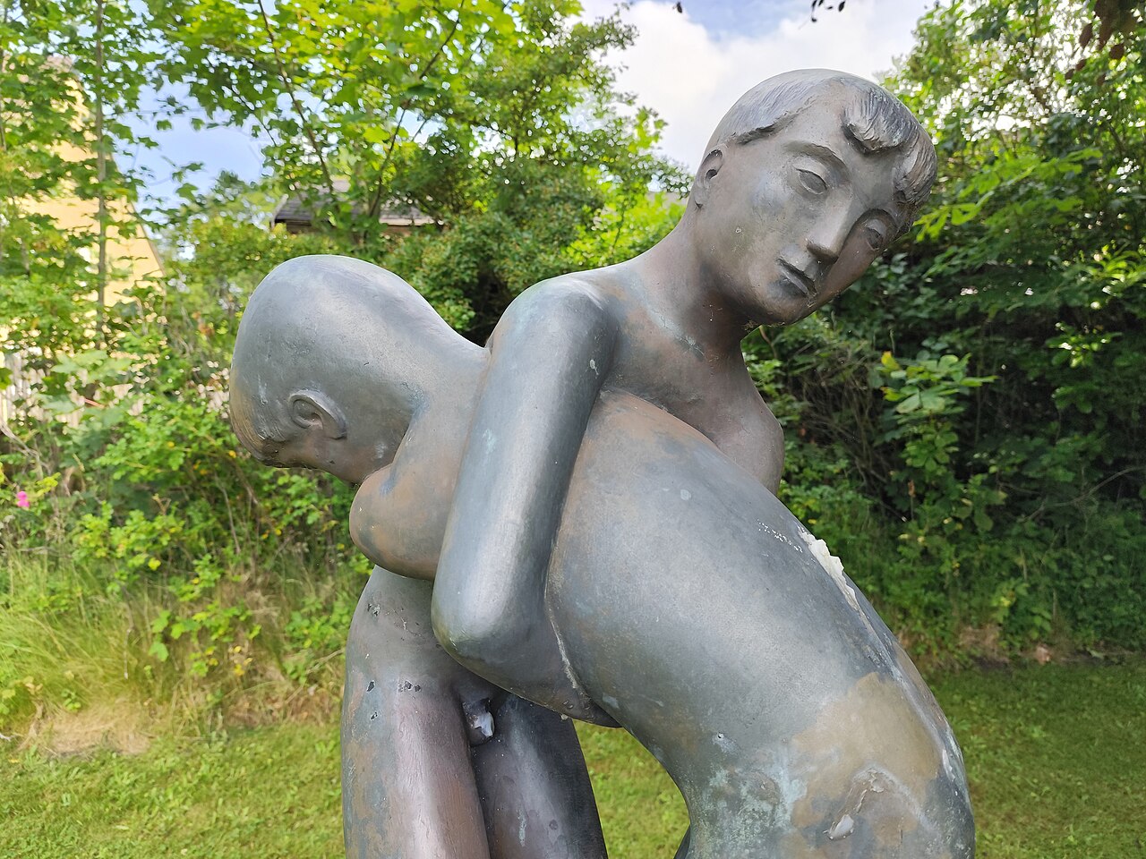 Ringende Jungen (Fritz During) in Sankt Peter-Ording