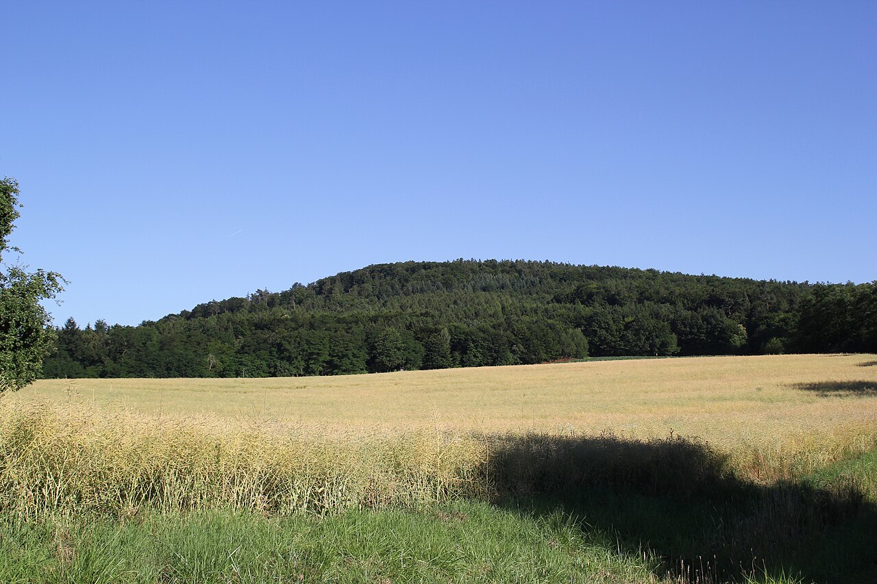 Der Schanzenkopf am Hahnenkamm bei Alzenau in Bayern