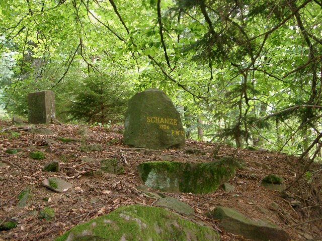 Ritterstein Nummer 2, Schanze 1704