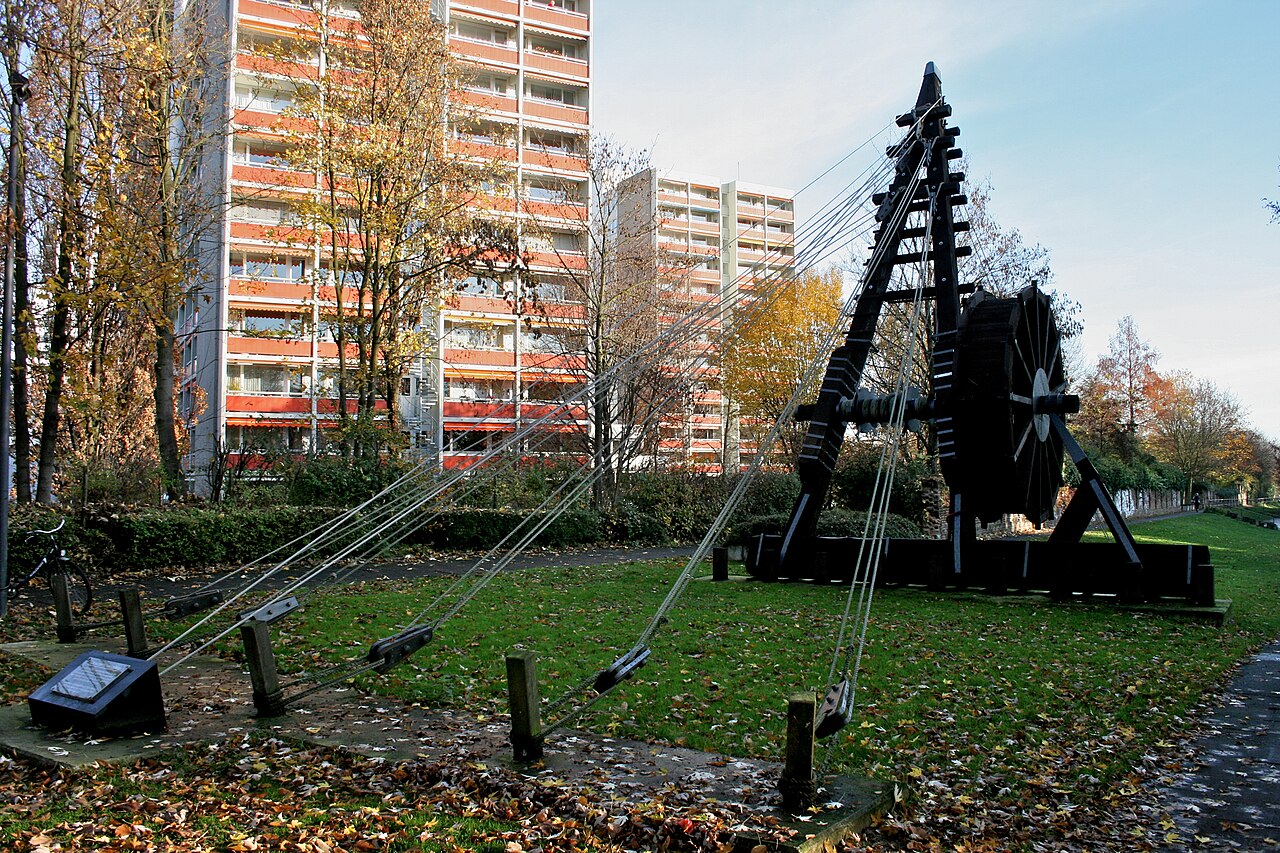 Reconstruction of roman crane, Bonn