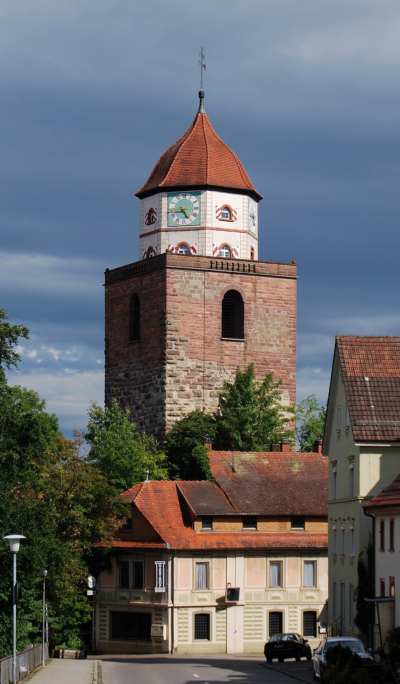 The Roman tower in Haigerloch , Baden-Württemberg