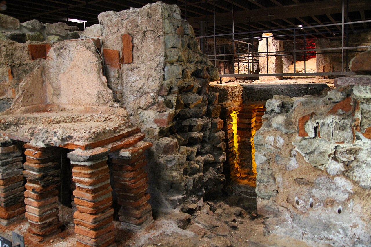 Roman bath ruins in Baden-Baden