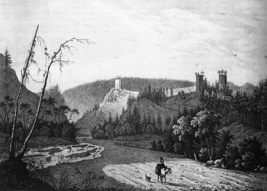 Roggenbacher Schlösser: Steinegg (links) und Roggenbach (rechts)