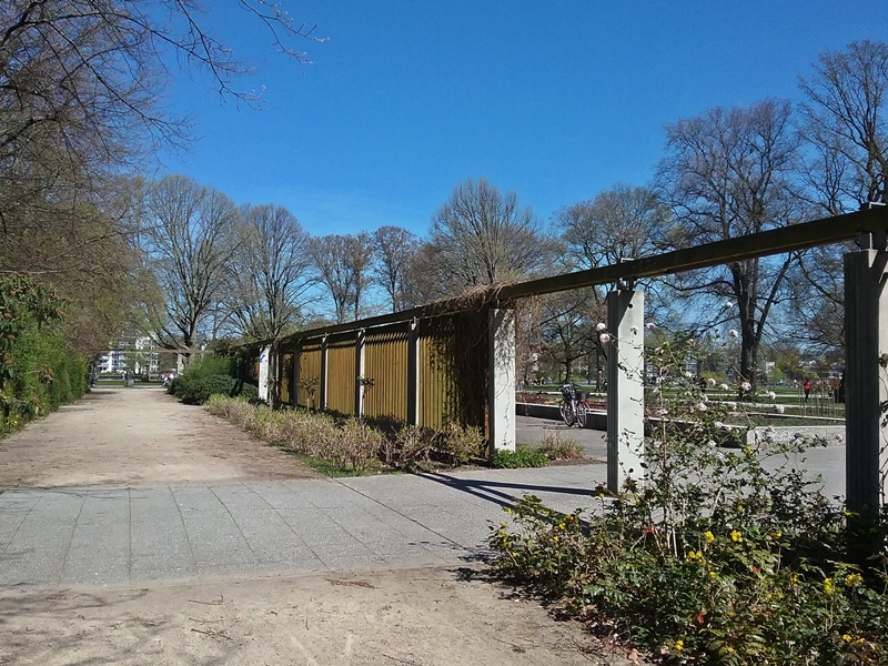 Pergola in the rose garden in Treptower Park